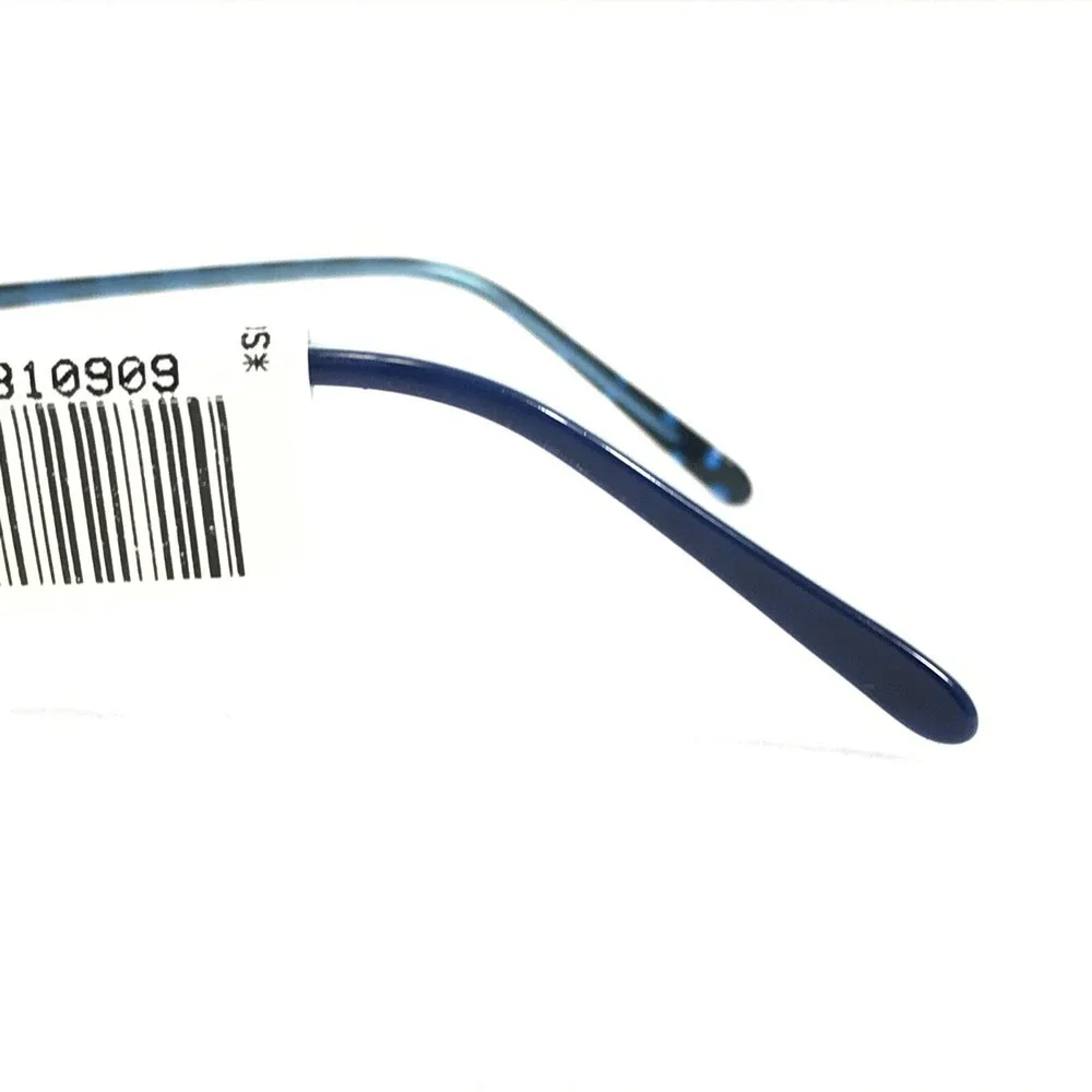 See Petite Eyeglasses Frames 5117 C.K2 Clear Blue Cat Eye Rectangular 49-15-140